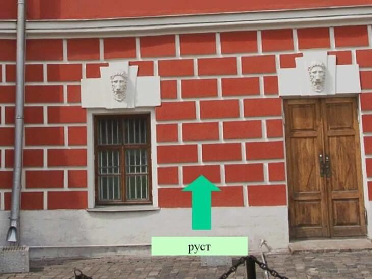 Что такое — русты на фасаде?