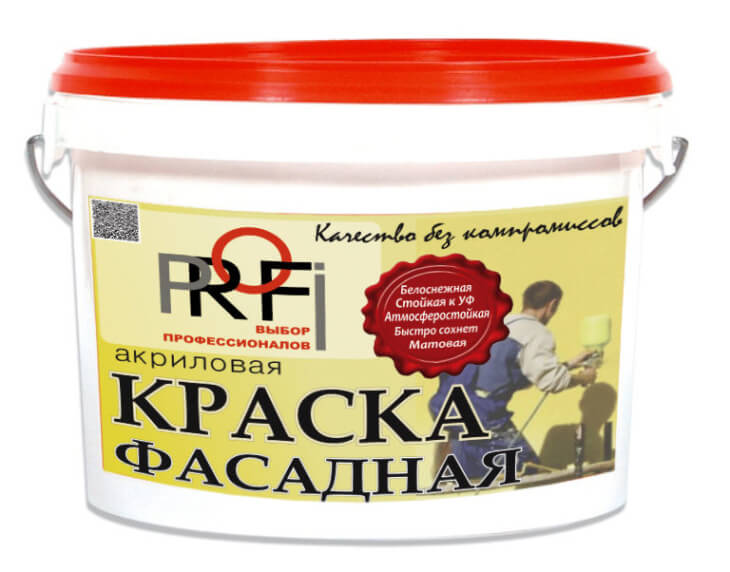 Фасадная краска для наружных работ по дереву на основе растворителя и воды