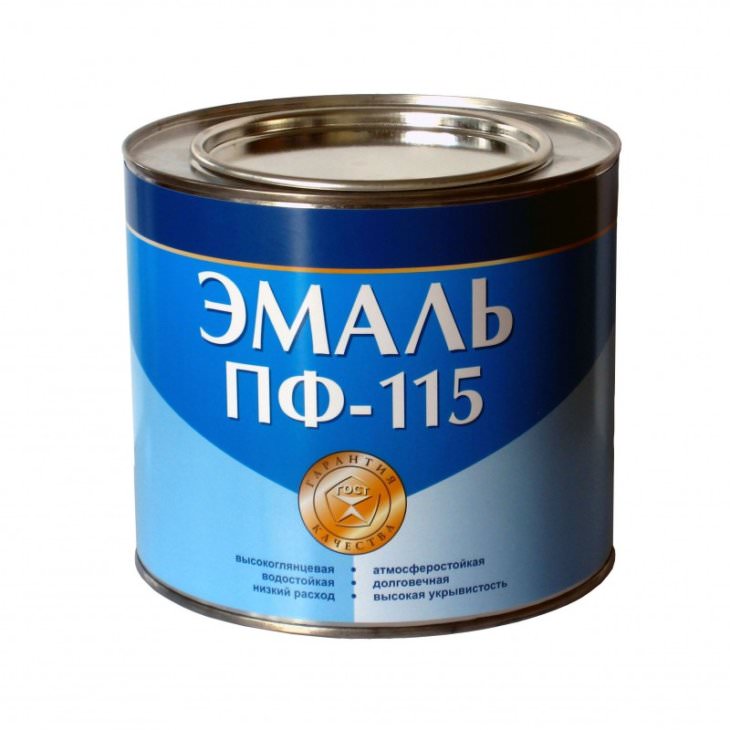 Краска-эмаль ПФ 115 и ее расход на 1 м2