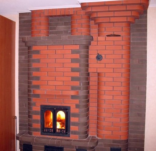 Печи из кирпича для дома с фото и инструкцией по кладке